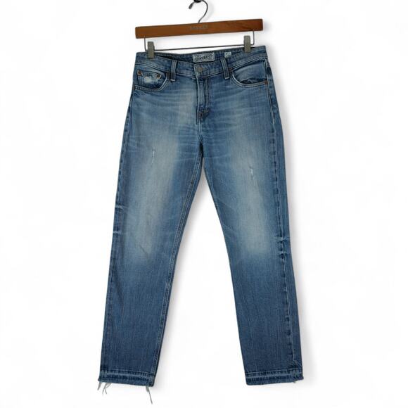 Lucky Brand Jeans Womens 0/25 Blue Distressed Denim Sienna Slim Boyfriend - Picture 1 of 12